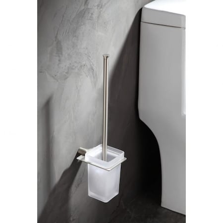 Anzzi Essence Toilet Brush Holder in Brushed Nickel AC-AZ055BN